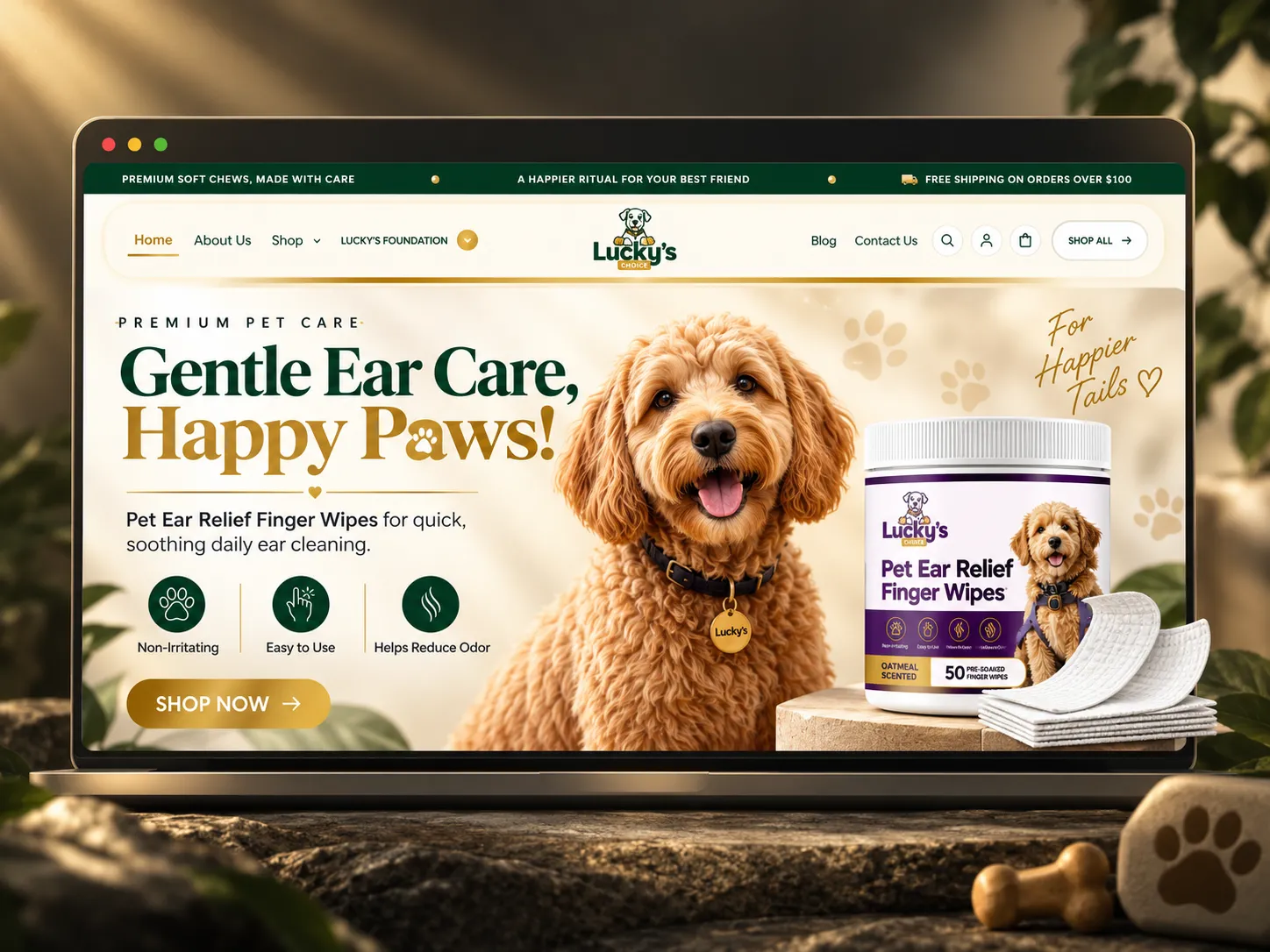 Lucky’s Choice — Modern Pet Wellness eCommerce Experience