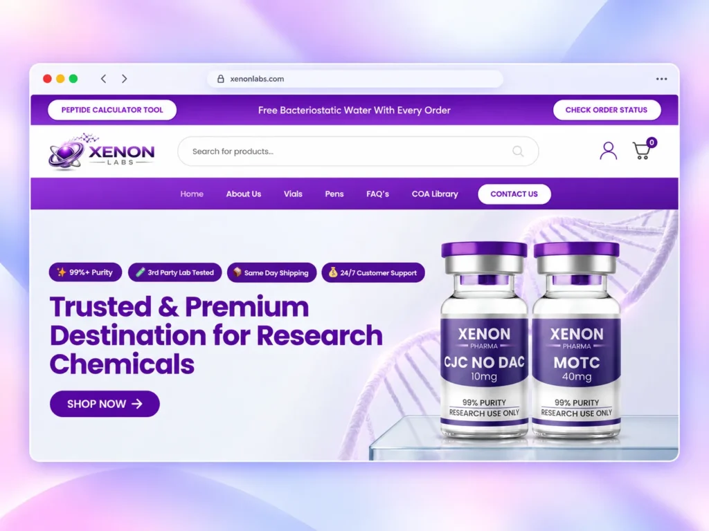 Xenon Labs — Premium Research eCommerce Experience